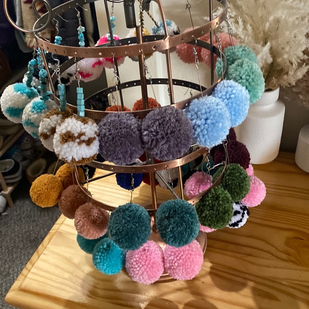 Western Pom Earrings RODEO NFR